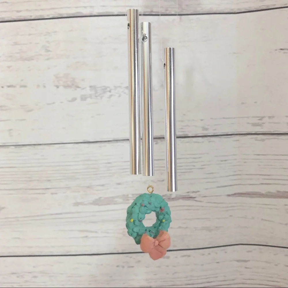 Precious Moments Christmas Wind Chime Girl Snowman Ceramic Figurine